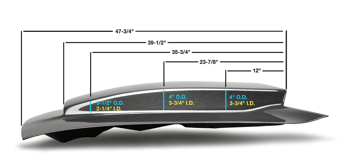 2015-2023 Dodge Challenger Demon Cowl Style Carbon Fiber Hood