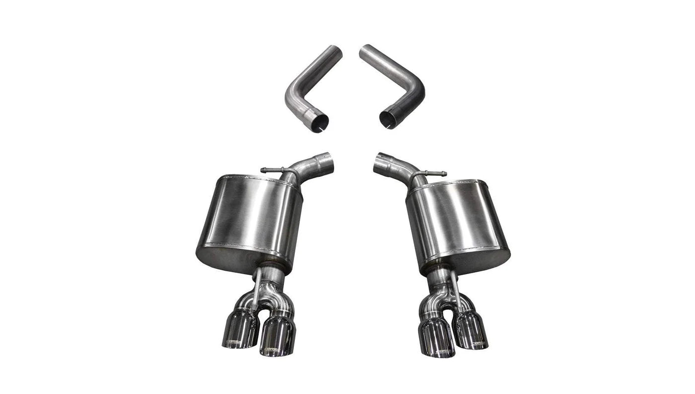 Corsa 2015-23 Dodge Challenger 6.4L/17-19 Challenger 5.7L Black Sport Axle-Back Exhaust w/3.5in Tips