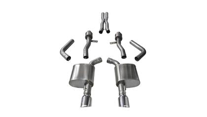 Corsa 2015-2023 Dodge Charger SRT / Scat Pack / R/T 6.4L Polished Sport Cat-Back Exhaust