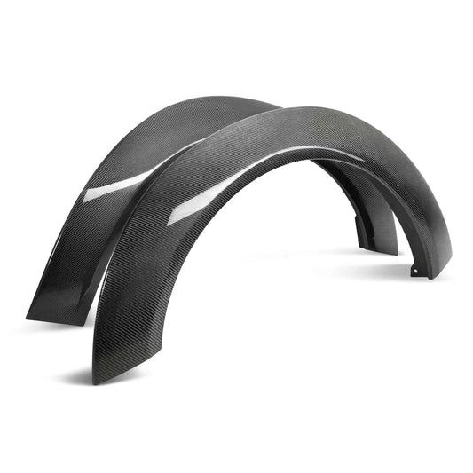 2018-2024 Dodge Challenger Widebody Hellcat/Demon/Redeye/Scat Pack Carbon Fiber Front Fender Flares (Pair)